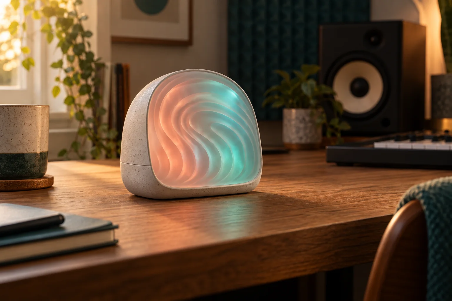 Sound Window room-sound awareness concept in a home studio